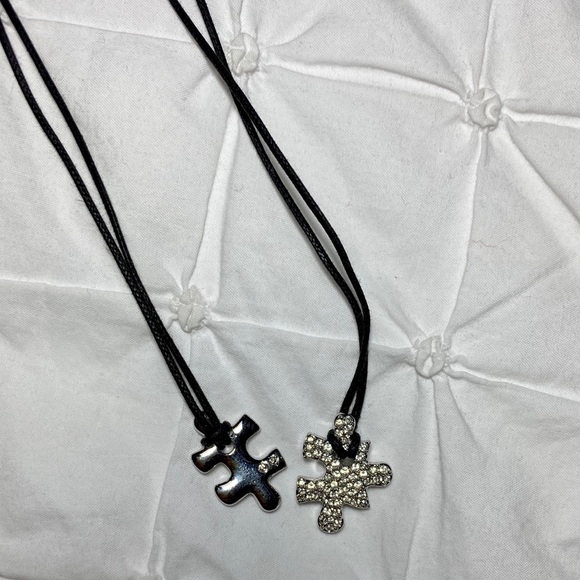 Swarovski Puzzle Piece Necklace Set - Picture 3 of 5